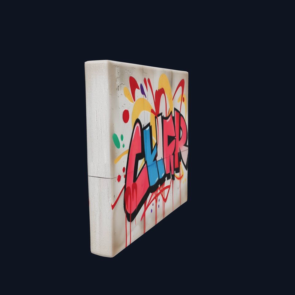 Vibrant Graffiti Wall model pack